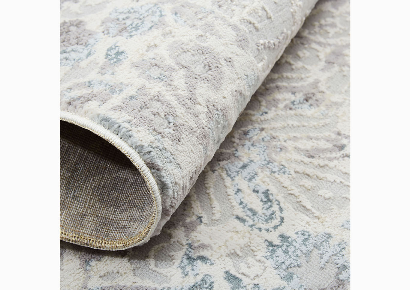 Home Dynamix Christian Siriano Brooksville Hemingway Transitional Area Rug 31"x47" Textured Ivory/Gray/Blue,Home Dynamix